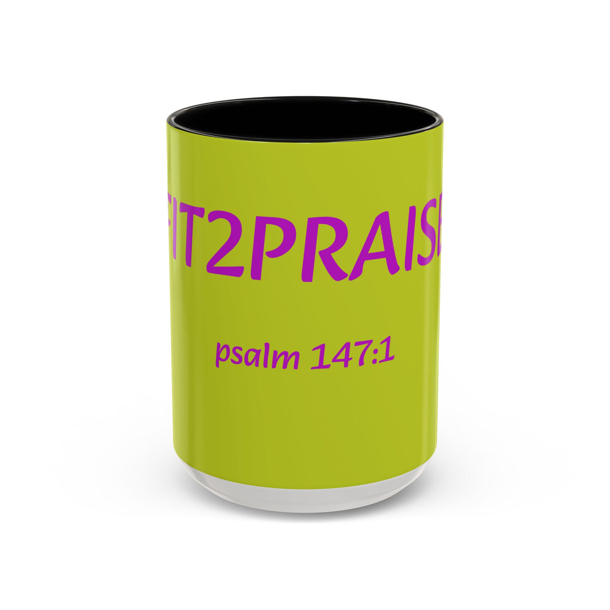 Psalm 147:1 Praise Mug, Christian Bible Verse Accent Coffee Mug