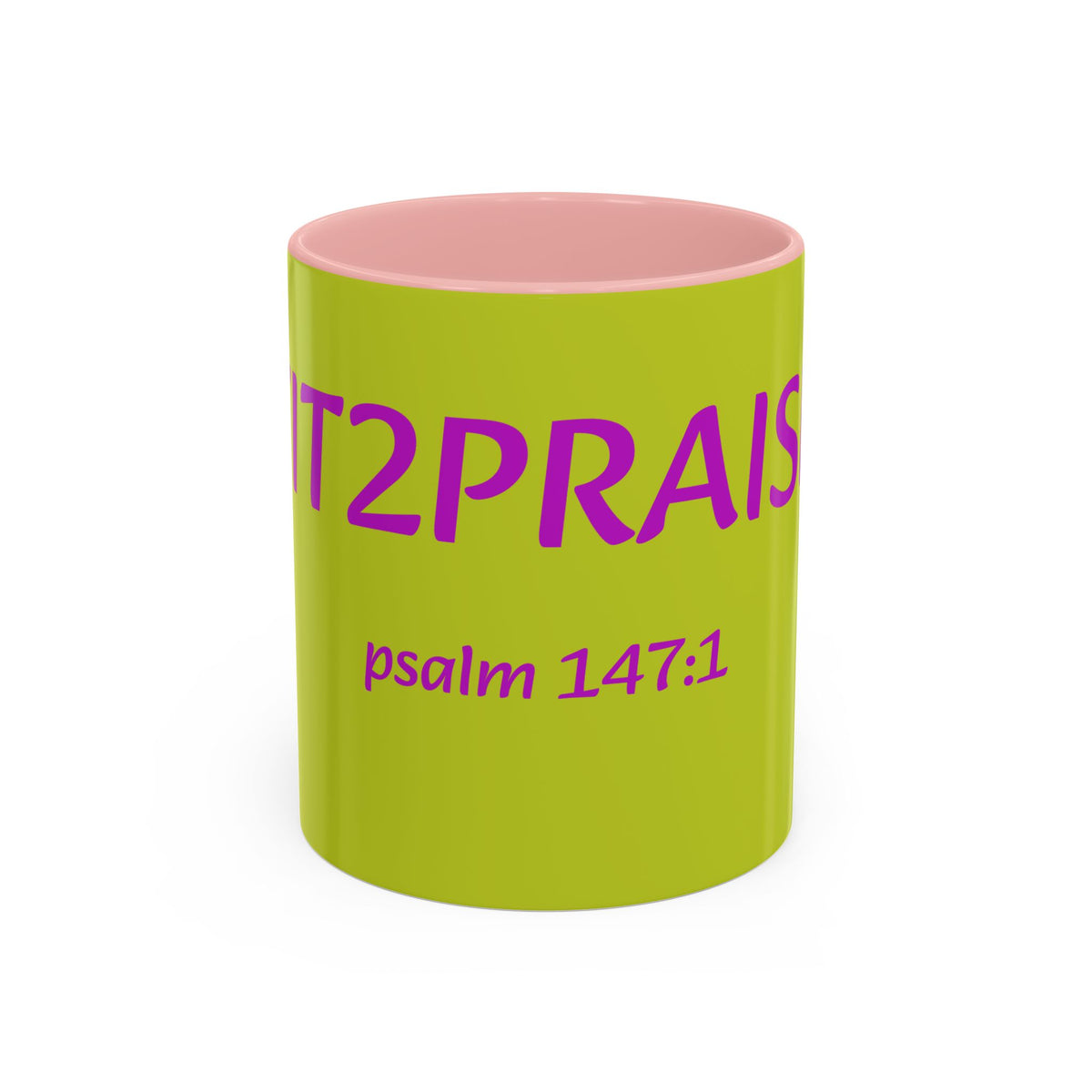 Psalm 147:1 Praise Mug, Christian Bible Verse Accent Coffee Mug