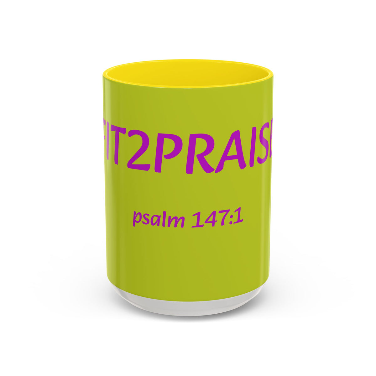 Psalm 147:1 Praise Mug, Christian Bible Verse Accent Coffee Mug