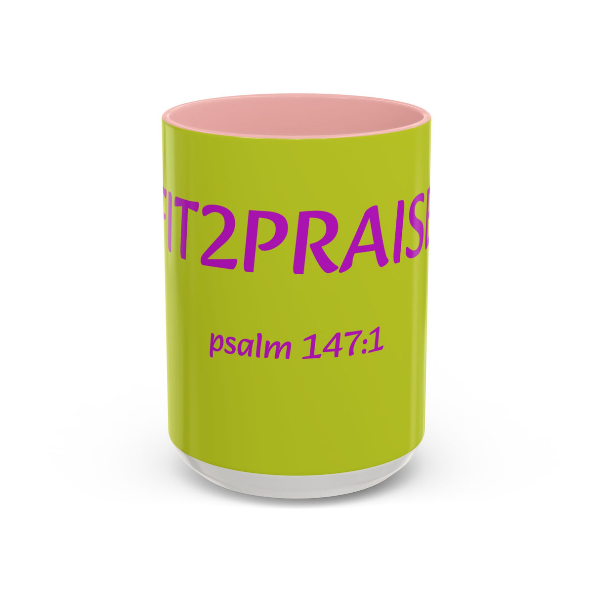 Psalm 147:1 Praise Mug, Christian Bible Verse Accent Coffee Mug