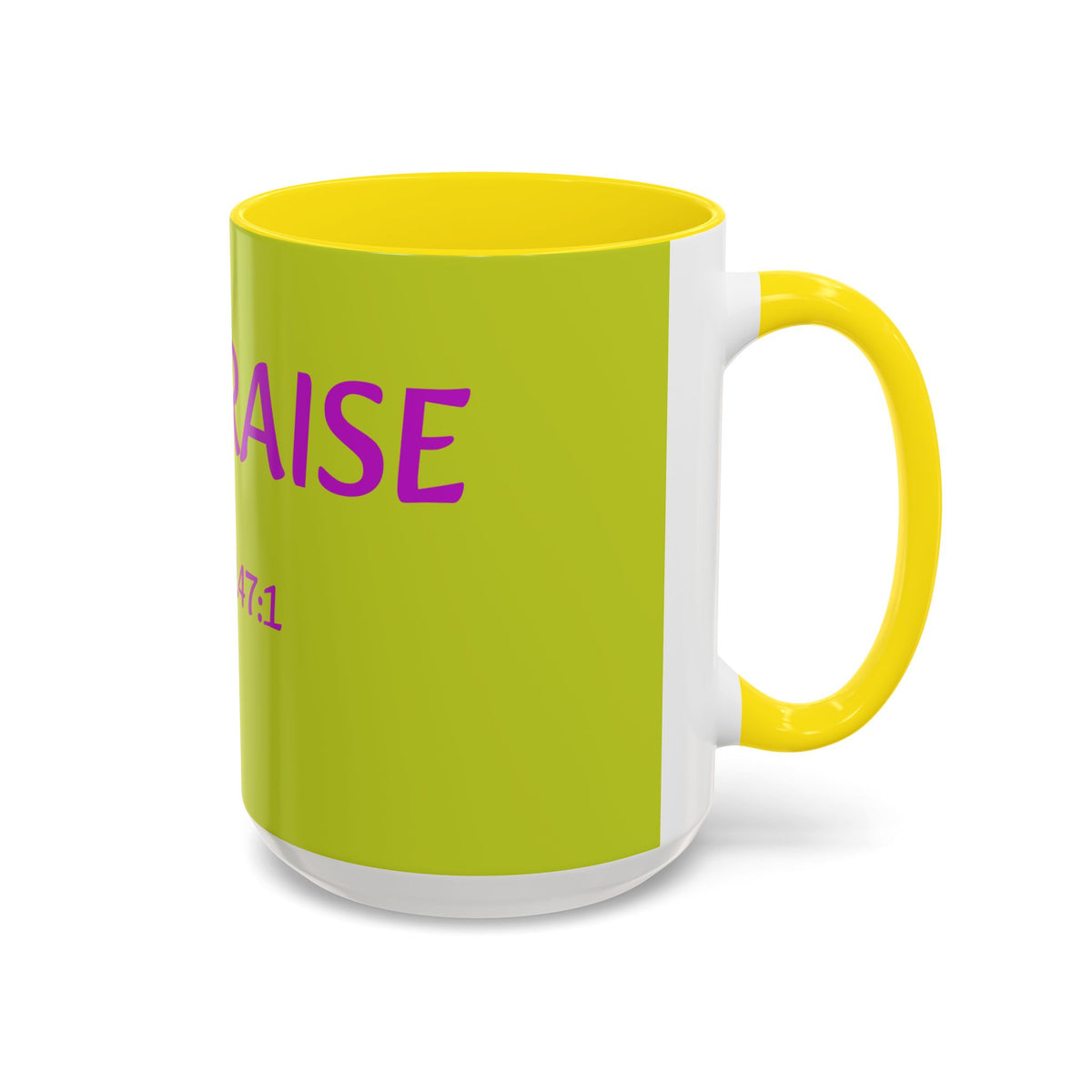 Psalm 147:1 Praise Mug, Christian Bible Verse Accent Coffee Mug
