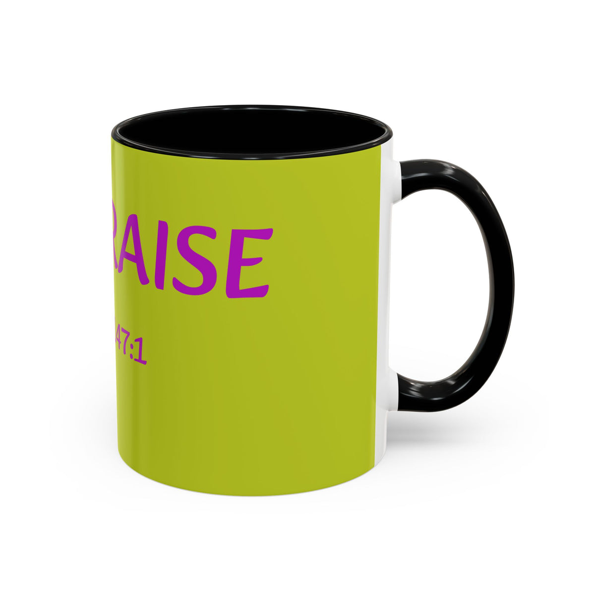 Psalm 147:1 Praise Mug, Christian Bible Verse Accent Coffee Mug