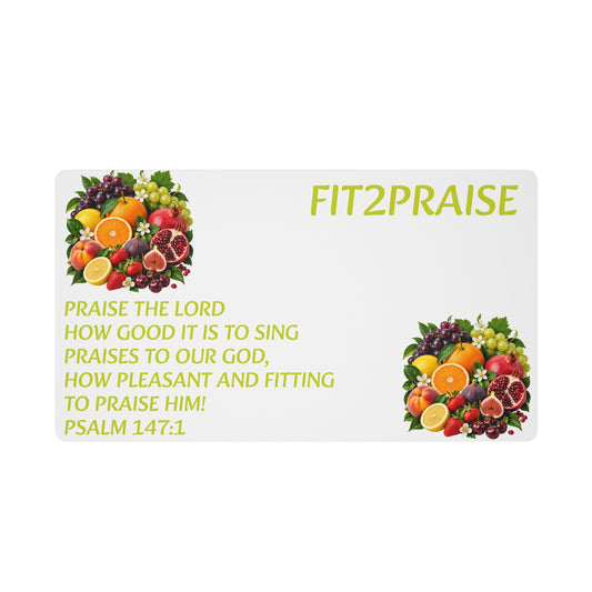 Fit2Praise Psalm 147:1 Fruit Collage Desk Mat