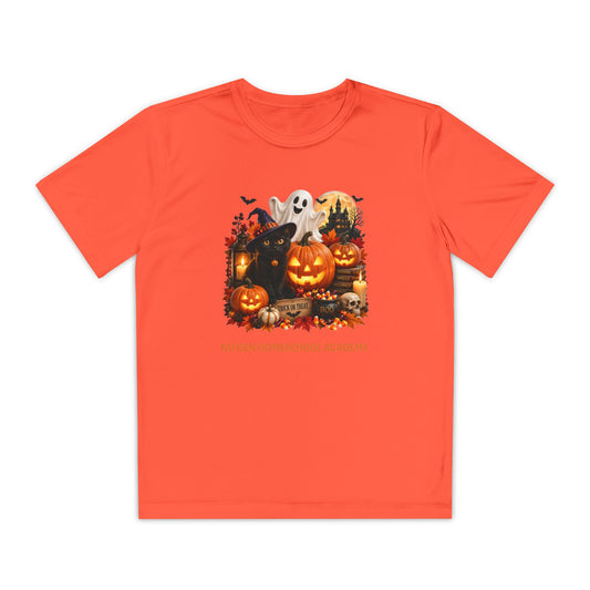 Halloween Homeschool Pumpkins and Ghosts Youth T-Shirt